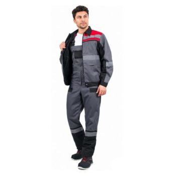 Костюм для работы летний "Виват", куртка с полукомбинезоном, ткань Саржа (100 % хб) 250 г/м2
