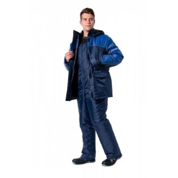 Костюм рабочий зимний "Балтика", куртка с полукомбинезоном (ткань Оксфорд)