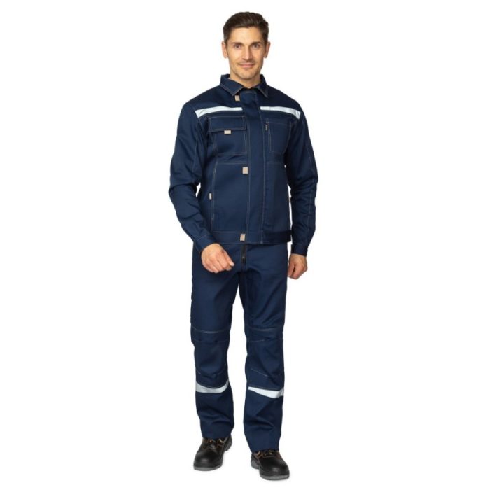 Костюм рабочий мужской летний "Модель 134", куртка с полукомбинезоном
